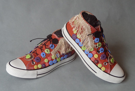 My style sneakers, inspired by Nick Cave's Sound Suits