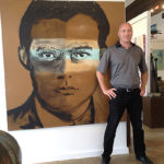 StudioE, Bjorn Davidson with his painting