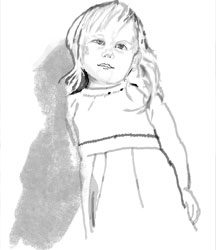 Digital Sketch of Adele