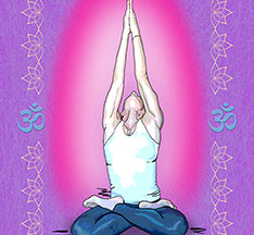 Yoga Icons artwork on canvas