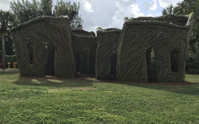 Participation in Stickwork Build at Mounts Botanical Garden