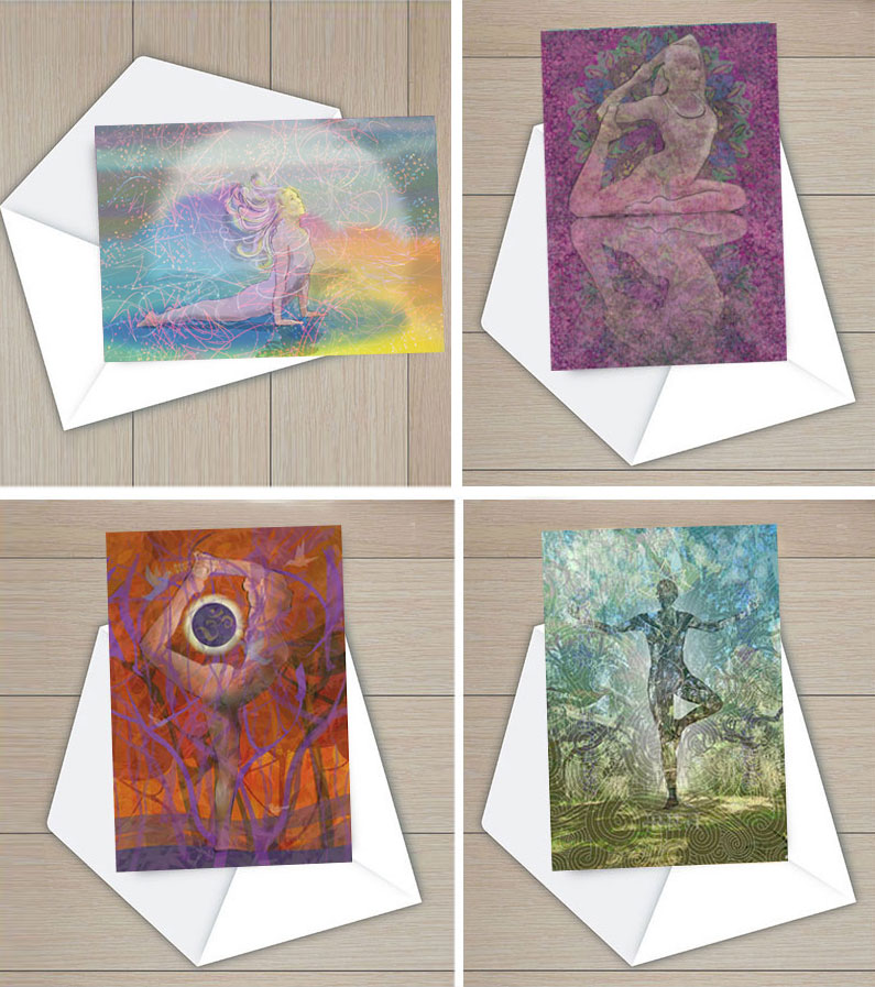 yogapainter note cards